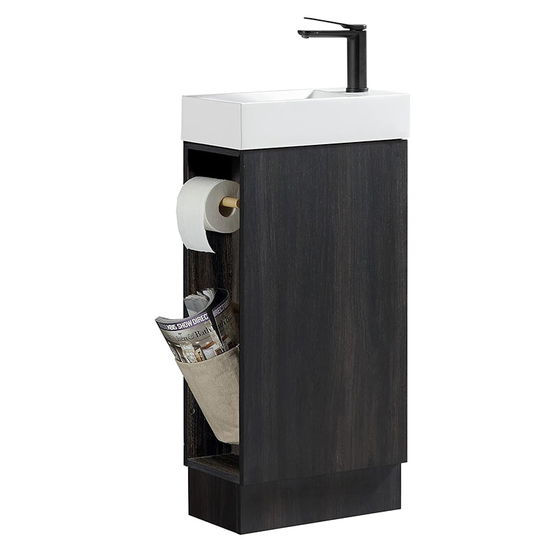 16 Inch Freestanding Single Sink Bathroom Vanity