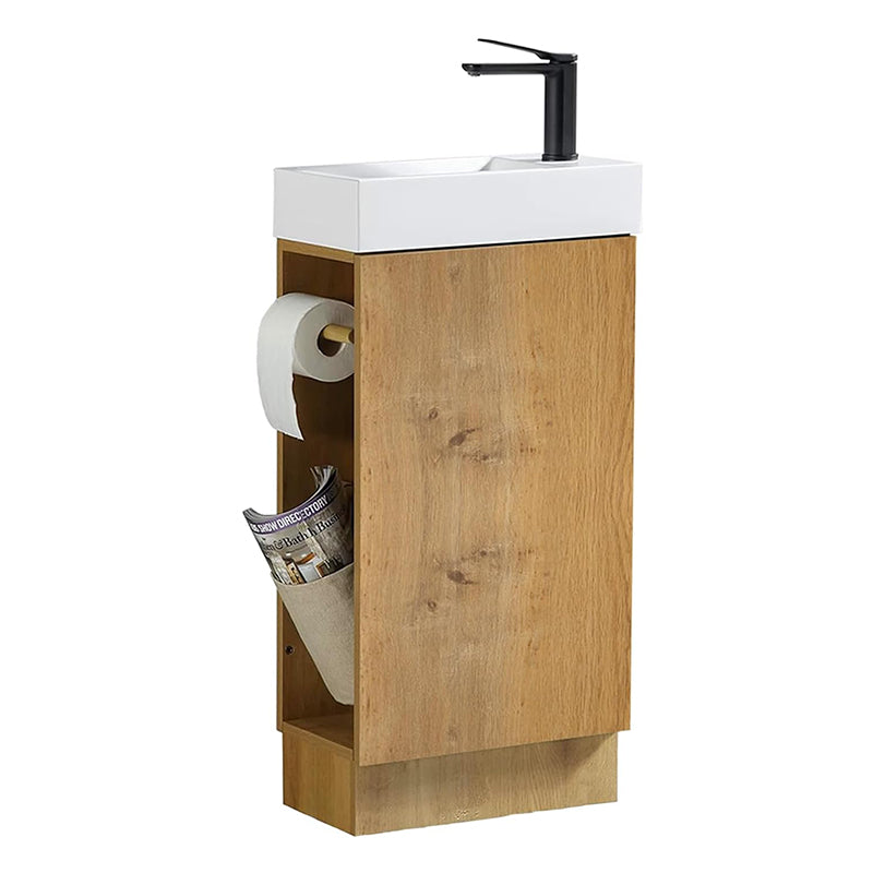 16 Inch Freestanding Single Sink Bathroom Vanity