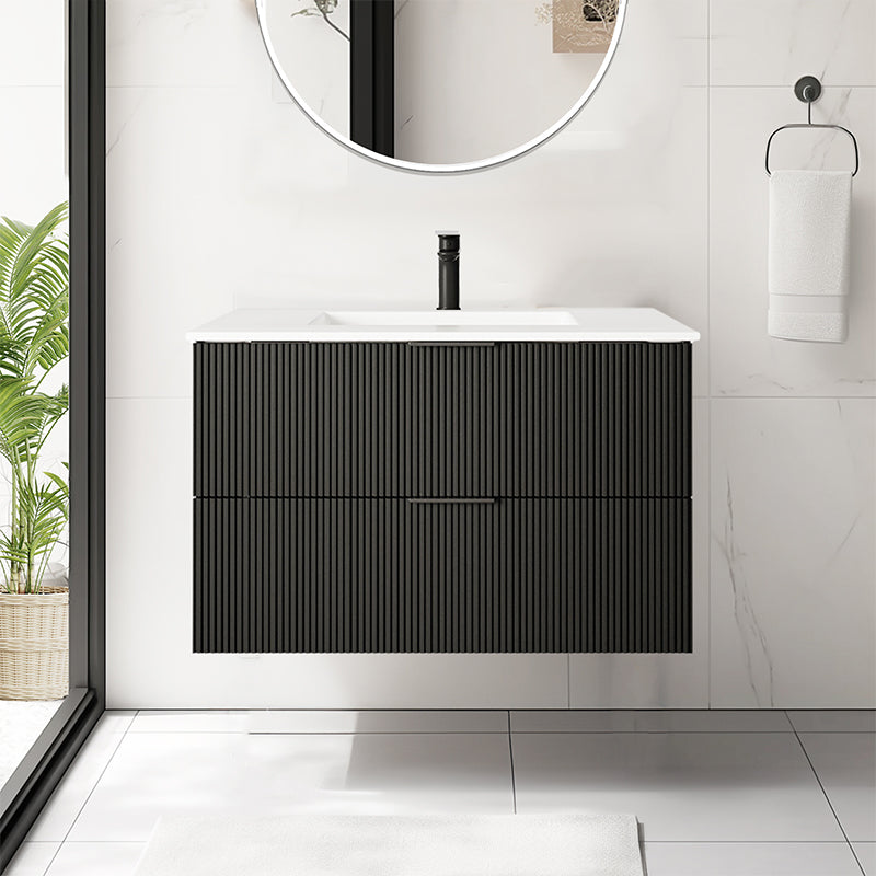 24 Inch Floating Single Sink Bathroom Vanity