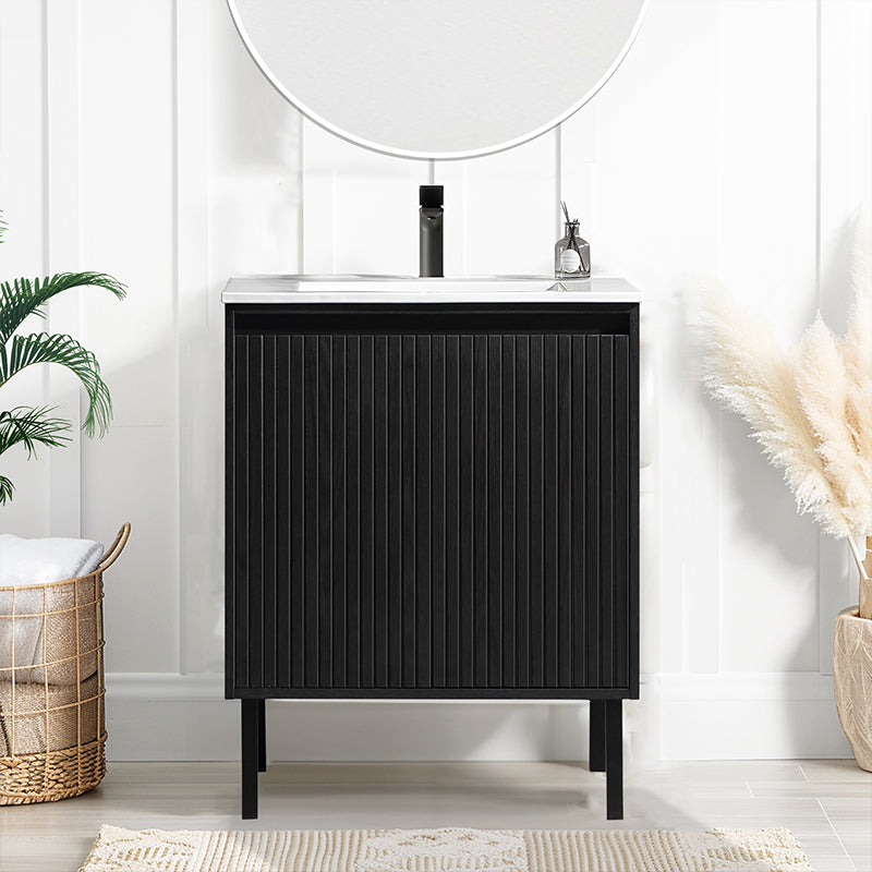 24 Inch Freestanding Single Sink Bathroom Vanity