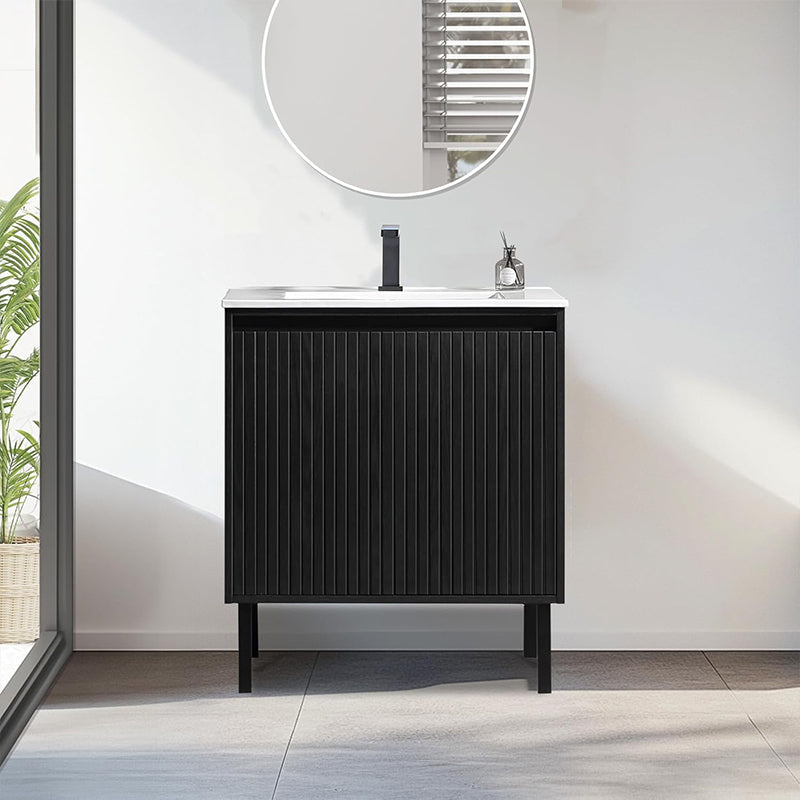 24 Inch Freestanding Single Sink Bathroom Vanity