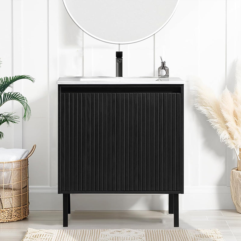 24 Inch Freestanding Single Sink Bathroom Vanity