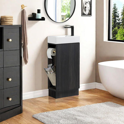 16 Inch Freestanding Single Sink Bathroom Vanity