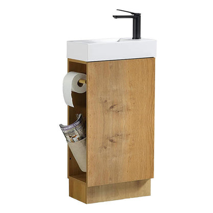 16 Inch Freestanding Single Sink Bathroom Vanity
