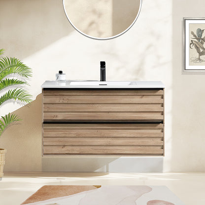 30 Inch Floating Single Sink Bathroom Vanity