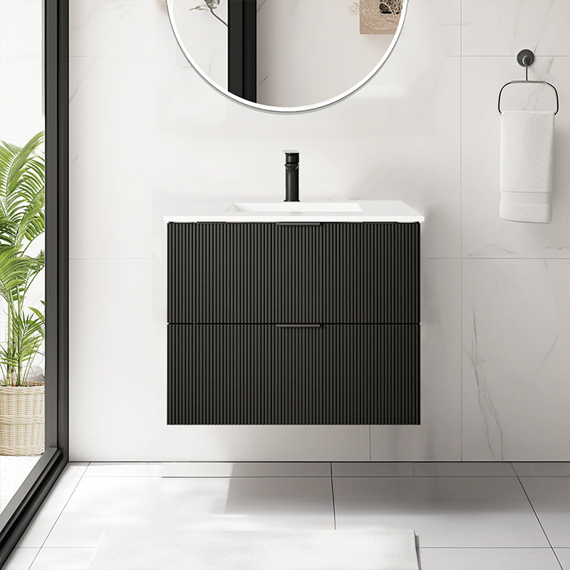 24 Inch Floating Single Sink Bathroom Vanity