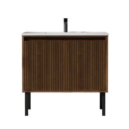 24 Inch Freestanding Single Sink Bathroom Vanity